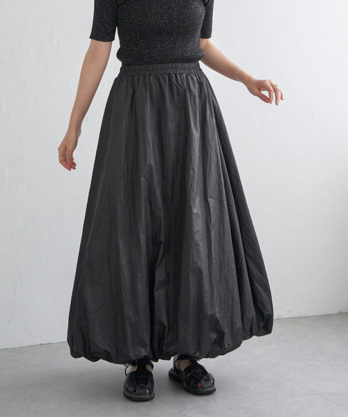 VENCEEXCHANGE（ヴァンスエクスチェンジ）の「パールタフタバルーンスカート（スカート・レディース・ブラック/グレー/オフホワイト・FREE）」の16枚目の写真