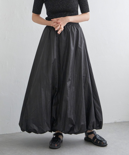 VENCEEXCHANGE（ヴァンスエクスチェンジ）の「パールタフタバルーンスカート（スカート・レディース・ブラック/グレー/オフホワイト・FREE）」の13枚目の写真