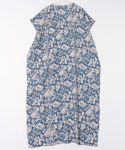 フラワー総柄 半袖 マキシワンピース（ワンピース）｜ABBEY MARKET（アビーマーケット）