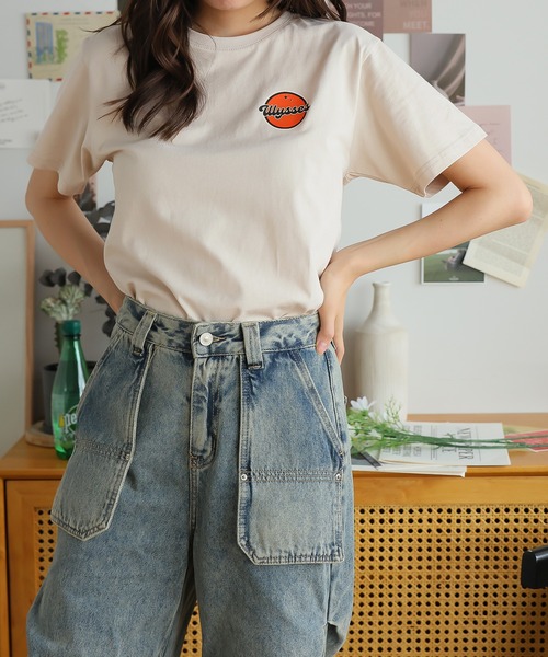 Girly Doll(ガーリードール)の「オリジナルプリントレトロTシャツ(Tシャツ/カットソー・レディース・ピンク/ベージュ/ダークグレー・F)」の17枚目の写真