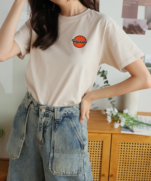 Girly Doll(ガーリードール)の「オリジナルプリントレトロTシャツ(Tシャツ/カットソー・レディース・ピンク/ベージュ/ダークグレー・F)」の18枚目の写真