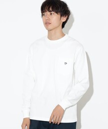 BEAMS HEART | 【ユニセックス】コーヒー刺繍 クルーネック カットソー(Tシャツ/カットソー)