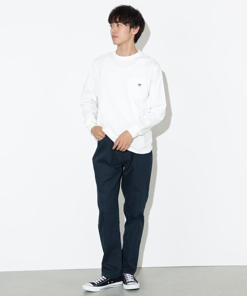 BEAMS HEART（ビームスハート）の「【ユニセックス】コーヒー刺繍 クルーネック カットソー（Tシャツ/カットソー・メンズ・ホワイト/ネイビー/その他・S/M/L/XL）」の5枚目の写真