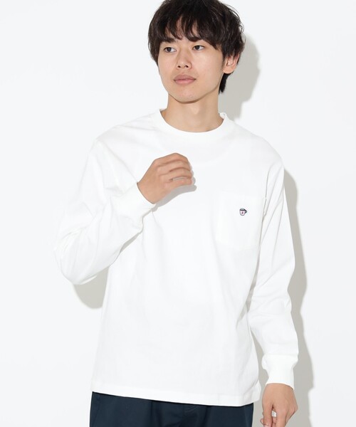 ユニセックス】コーヒー刺繍 クルーネック カットソー（Tシャツ