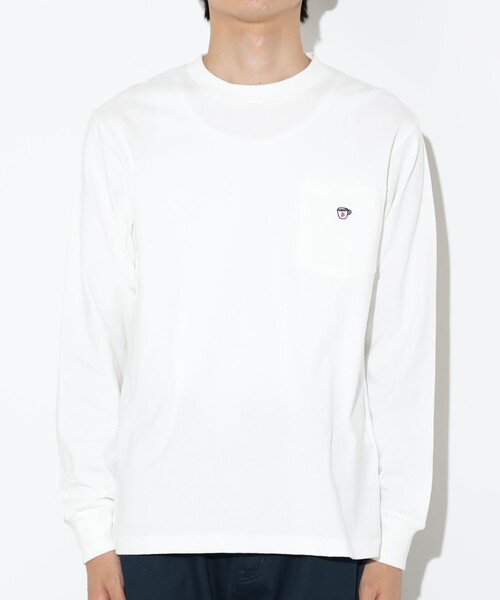 BEAMS HEART（ビームスハート）の「【ユニセックス】コーヒー刺繍 クルーネック カットソー（Tシャツ/カットソー・メンズ・ホワイト/ネイビー/その他・S/M/L/XL）」の8枚目の写真