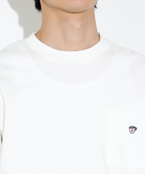 BEAMS HEART（ビームスハート）の「【ユニセックス】コーヒー刺繍 クルーネック カットソー（Tシャツ/カットソー・メンズ・ホワイト/ネイビー/その他・S/M/L/XL）」の11枚目の写真