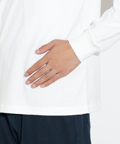 BEAMS HEART（ビームスハート）の「【ユニセックス】コーヒー刺繍 クルーネック カットソー（Tシャツ/カットソー・メンズ・ホワイト/ネイビー/その他・S/M/L/XL）」の12枚目の写真