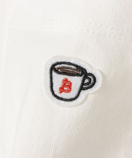 BEAMS HEART（ビームスハート）の「【ユニセックス】コーヒー刺繍 クルーネック カットソー（Tシャツ/カットソー・メンズ・ホワイト/ネイビー/その他・S/M/L/XL）」の14枚目の写真