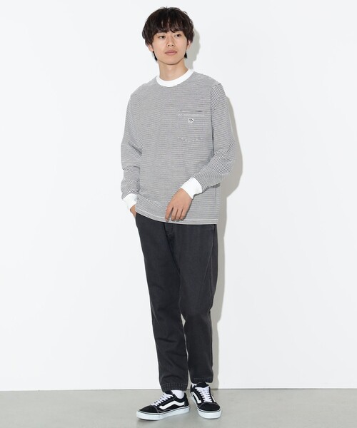 BEAMS HEART（ビームスハート）の「【ユニセックス】コーヒー刺繍 クルーネック カットソー（Tシャツ/カットソー・メンズ・ホワイト/ネイビー/その他・S/M/L/XL）」の19枚目の写真