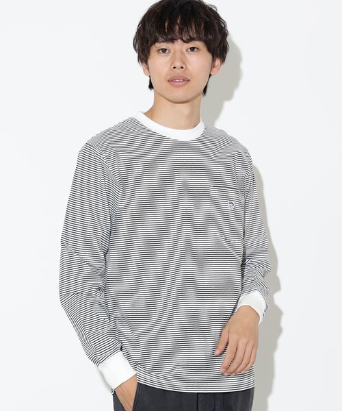 BEAMS HEART（ビームスハート）の「【ユニセックス】コーヒー刺繍 クルーネック カットソー（Tシャツ/カットソー・メンズ・ホワイト/ネイビー/その他・S/M/L/XL）」の22枚目の写真