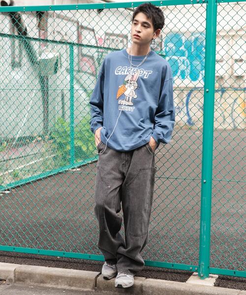 WEGO(ウィゴー)の「WEGO/アニマルキャラBIG T(Tシャツ/カットソー・メンズ・ホワイト/スミクロ/ブルー・LARGE/MEDIUM)」の11枚目の写真