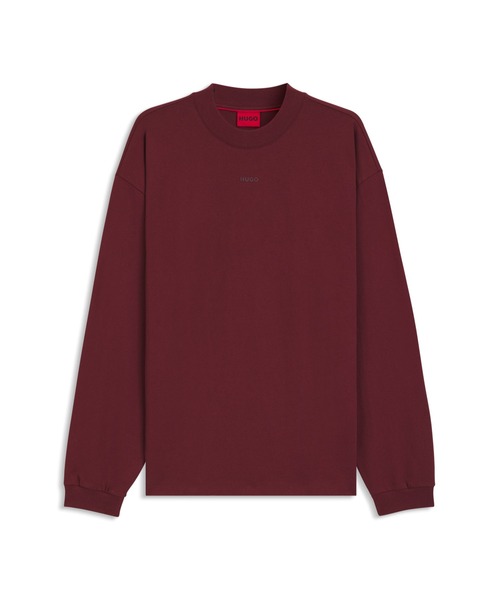 HUGO(ヒューゴ)の「ロゴプリント リラックスフィット コットンジャージー Tシャツ(Tシャツ/カットソー・メンズ・ブラック/グレー/エンジ・XXL/S/M/L/XL/XS)」の13枚目の写真