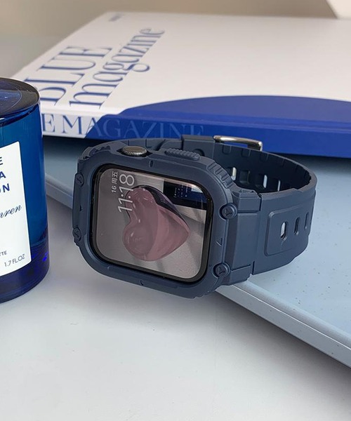 LUON(ルオン)の「LUON / Apple Watch Band / アップルウォッチ バンド 一体式ベルト(デジタル腕時計・レディース・オリーブ/ネイビー/グレー/ホワイト/ブラック・A/B)」の5枚目の写真