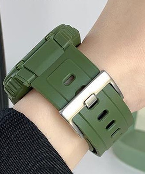 LUON(ルオン)の「LUON / Apple Watch Band / アップルウォッチ バンド 一体式ベルト(デジタル腕時計・レディース・オリーブ/ネイビー/グレー/ホワイト/ブラック・A/B)」の6枚目の写真