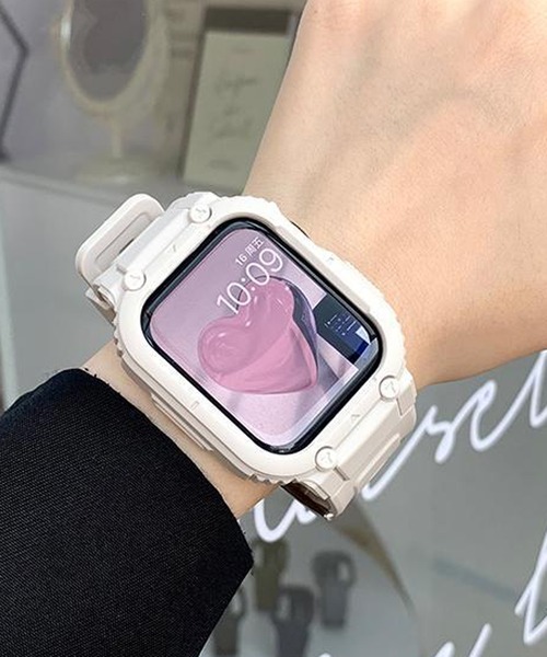 LUON(ルオン)の「LUON / Apple Watch Band / アップルウォッチ バンド 一体式ベルト(デジタル腕時計・レディース・オリーブ/ネイビー/グレー/ホワイト/ブラック・A/B)」の10枚目の写真