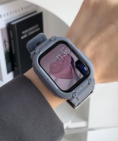 LUON(ルオン)の「LUON / Apple Watch Band / アップルウォッチ バンド 一体式ベルト(デジタル腕時計・レディース・オリーブ/ネイビー/グレー/ホワイト/ブラック・A/B)」の17枚目の写真