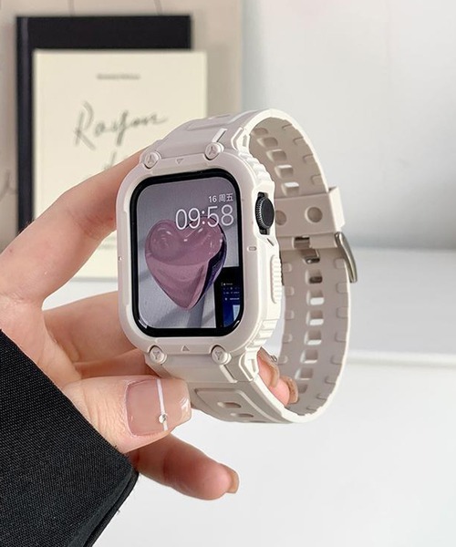LUON(ルオン)の「LUON / Apple Watch Band / アップルウォッチ バンド 一体式ベルト(デジタル腕時計・レディース・オリーブ/ネイビー/グレー/ホワイト/ブラック・A/B)」の19枚目の写真