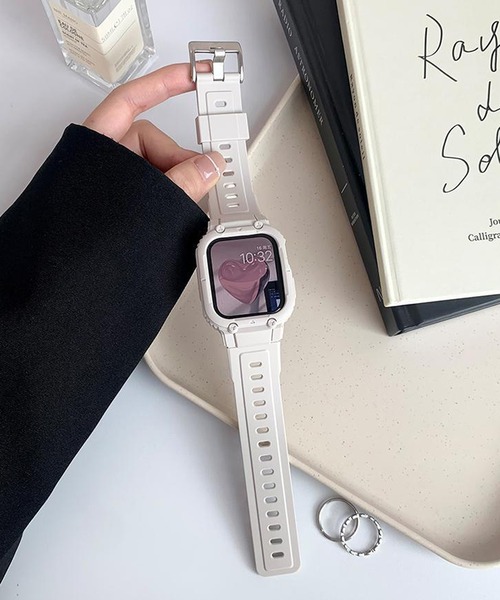 LUON(ルオン)の「LUON / Apple Watch Band / アップルウォッチ バンド 一体式ベルト(デジタル腕時計・レディース・オリーブ/ネイビー/グレー/ホワイト/ブラック・A/B)」の20枚目の写真
