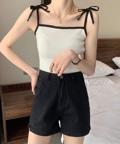RED VALENTINO ニットキャミソール ネイビー サイズM*OC92 楽天市場】ニットキャミソール レディース 春夏 袖なし Vネック