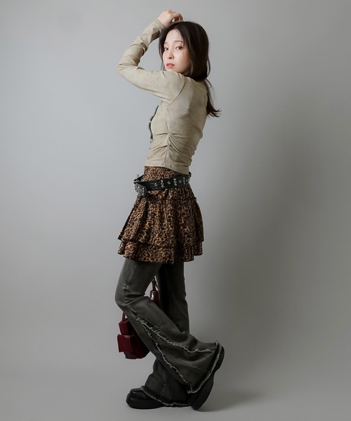 SPINNS（スピンズ）の「バタフライバックル 合皮ベルト（ベルト・レディース・ブラック/ピンク・ONESIZE）」の11枚目の写真