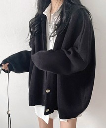 ドロップショルダーカーディガン