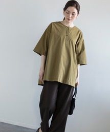 【DECADE CLASSIC】ヘンリーネック コットン Tシャツ (SS)