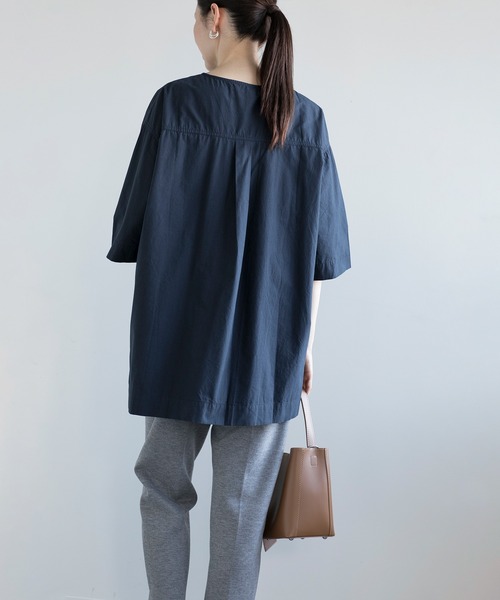 【セール】【DECADE CLASSIC】ヘンリーネック コットン Tシャツ（Tシャツ/カットソー）｜DECADE CLASSIC（ディケイド クラシック）