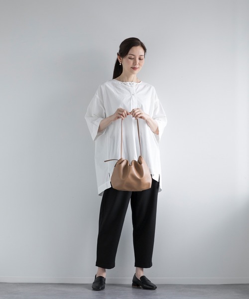 【セール】【DECADE CLASSIC】ヘンリーネック コットン Tシャツ（Tシャツ/カットソー）｜DECADE CLASSIC（ディケイド クラシック）