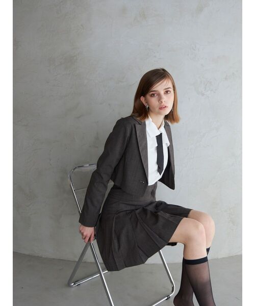 MERCURYDUO(マーキュリーデュオ)の「ネクタイセットフラップブラウス(シャツ/ブラウス・レディース・ブルー/その他1/オフホワイト・FREE)」の10枚目の写真