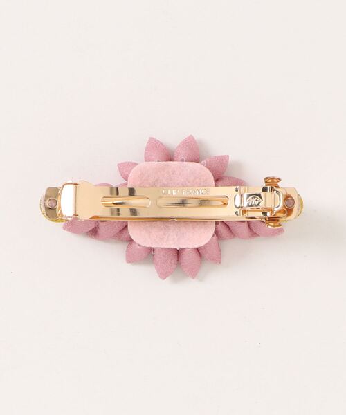 カヤ(カヤ)の「【カヤ】つまみ細工 花びらバレッタ(バレッタ/ヘアクリップ・レディース・ライトパープル/キナリ/ライトピンク/スカイブルー・FREE)」の5枚目の写真