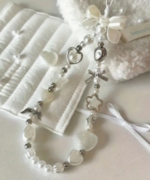 パールスマホストラップ（キーホルダー）｜Made in I（メイドインアイ