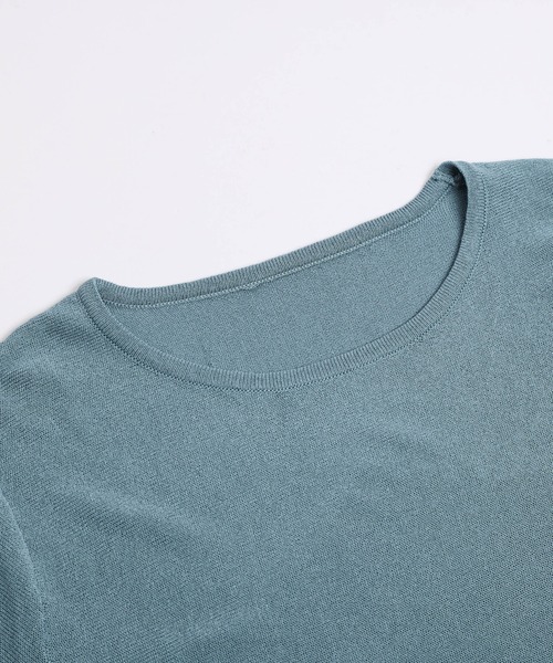 AMELY(エミリー)の「シアーフレアニット(ニット/セーター・レディース・モカ/グレー/ブルー/ホワイト/ブラック/イエロー/ピンク・M/L)」の20枚目の写真