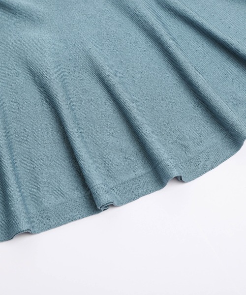 AMELY(エミリー)の「シアーフレアニット(ニット/セーター・レディース・モカ/グレー/ブルー/ホワイト/ブラック/イエロー/ピンク・M/L)」の22枚目の写真