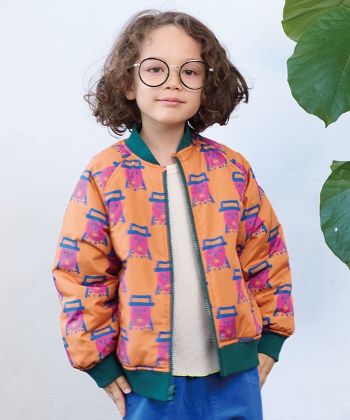 HOGAN RANCH WEAR（ホーガンランチウエア）の「リバーシブルZIPブルゾン（ブルゾン・キッズ・ネイビー/オレンジ/ブラック・100/150/140/110/90/80/130/120）」の3枚目の写真