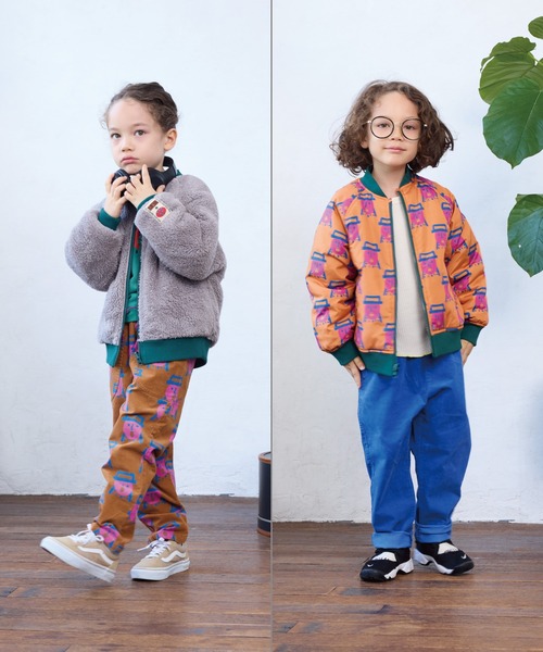 HOGAN RANCH WEAR（ホーガンランチウエア）の「リバーシブルZIPブルゾン（ブルゾン・キッズ・ネイビー/オレンジ/ブラック・100/150/140/110/90/80/130/120）」の9枚目の写真