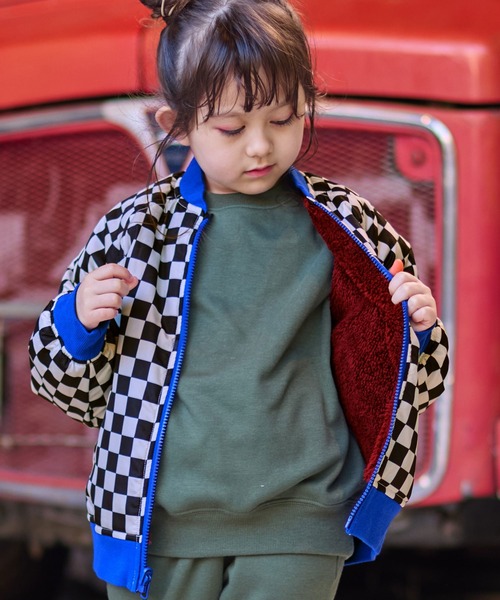 HOGAN RANCH WEAR（ホーガンランチウエア）の「リバーシブルZIPブルゾン（ブルゾン・キッズ・ネイビー/オレンジ/ブラック・100/150/140/110/90/80/130/120）」の6枚目の写真