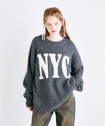 NYCラメニットプルオーバー