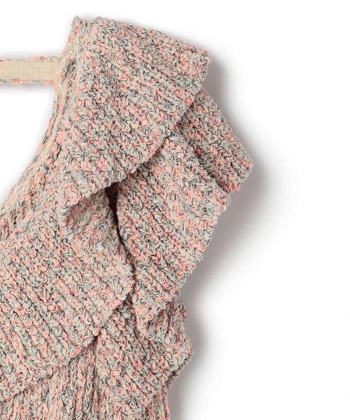 ELLEgirl（エルガール）の「ミックスカラーラッフルフリルビスチェ【ELLEgirl/エル ガール】（キャミソール・レディース・ピンク/オレンジ・FREE）」の22枚目の写真