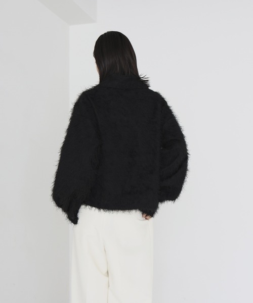 hellam（へラム）の「フリンジショートジャケット（その他アウター・レディース・ブラック/オフホワイト・FREE）」の6枚目の写真