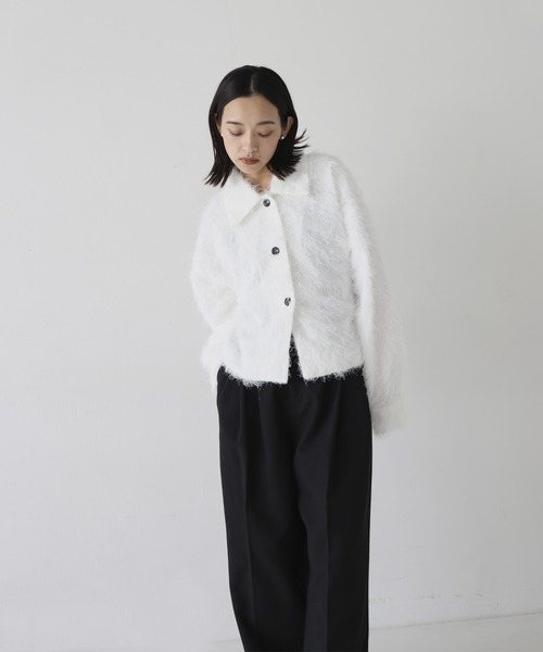 hellam（へラム）の「フリンジショートジャケット（その他アウター・レディース・ブラック/オフホワイト・FREE）」の11枚目の写真