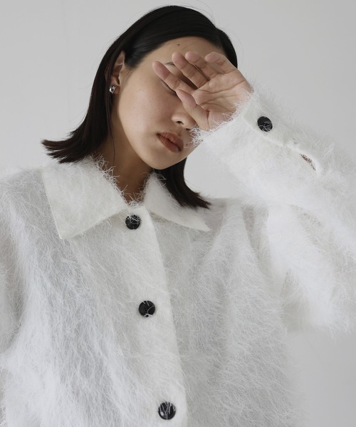 hellam（へラム）の「フリンジショートジャケット（その他アウター・レディース・ブラック/オフホワイト・FREE）」の14枚目の写真