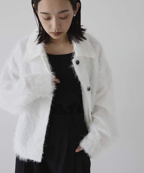 hellam（へラム）の「フリンジショートジャケット（その他アウター・レディース・ブラック/オフホワイト・FREE）」の16枚目の写真