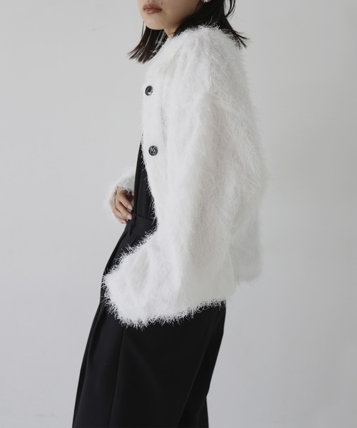 hellam（へラム）の「フリンジショートジャケット（その他アウター・レディース・ブラック/オフホワイト・FREE）」の17枚目の写真