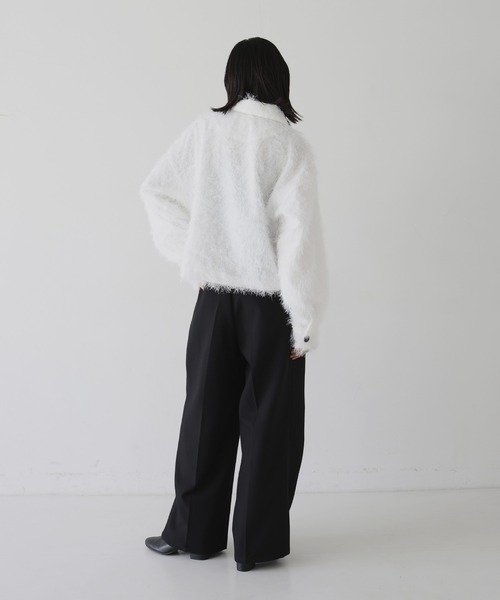 hellam（へラム）の「フリンジショートジャケット（その他アウター・レディース・ブラック/オフホワイト・FREE）」の18枚目の写真