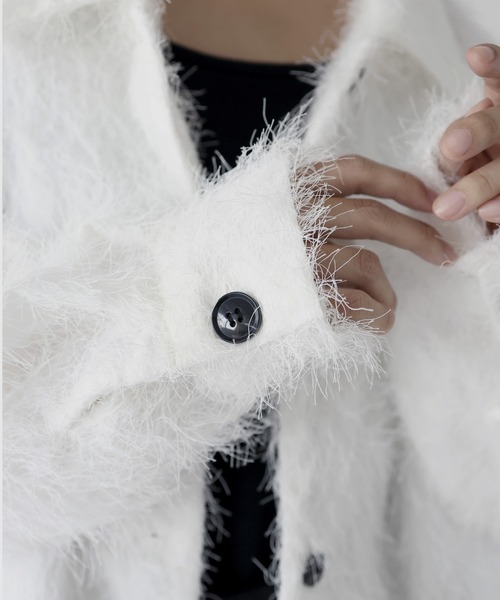 hellam（へラム）の「フリンジショートジャケット（その他アウター・レディース・ブラック/オフホワイト・FREE）」の19枚目の写真