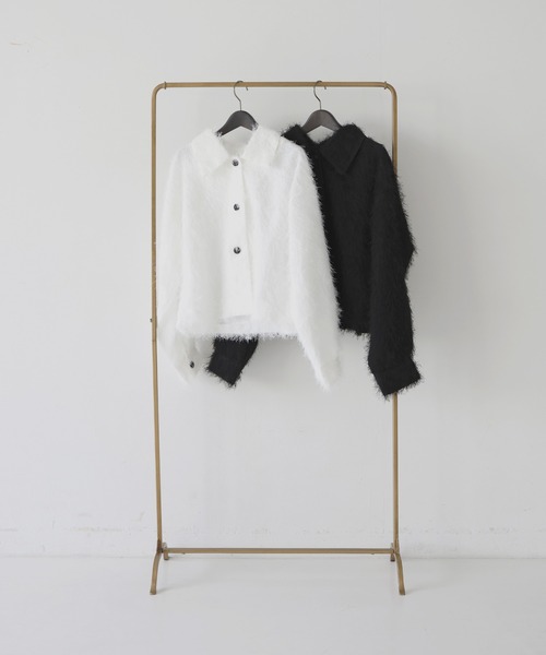 hellam（へラム）の「フリンジショートジャケット（その他アウター・レディース・ブラック/オフホワイト・FREE）」の20枚目の写真