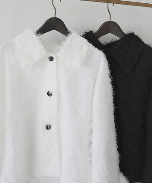 hellam（へラム）の「フリンジショートジャケット（その他アウター・レディース・ブラック/オフホワイト・FREE）」の21枚目の写真