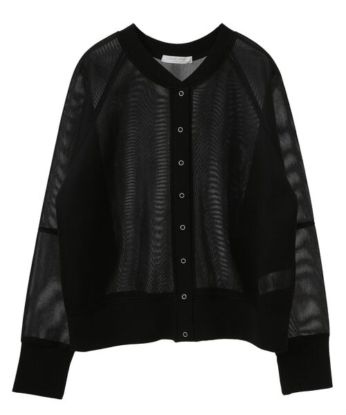 Green Parks(グリーンパークス)の「シアーダンボールブルゾン(ブルゾン・レディース・ホワイト系その他2/ブラック/ライトグレー/オレンジ・FREE)」の6枚目の写真