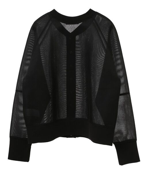 Green Parks(グリーンパークス)の「シアーダンボールブルゾン(ブルゾン・レディース・ホワイト系その他2/ブラック/ライトグレー/オレンジ・FREE)」の7枚目の写真