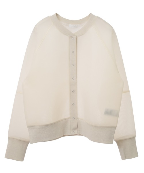 Green Parks(グリーンパークス)の「シアーダンボールブルゾン(ブルゾン・レディース・ホワイト系その他2/ブラック/ライトグレー/オレンジ・FREE)」の2枚目の写真